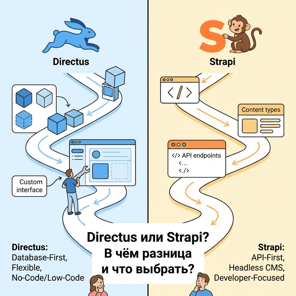 Directus или Strapi: в чём разница и что выбрать