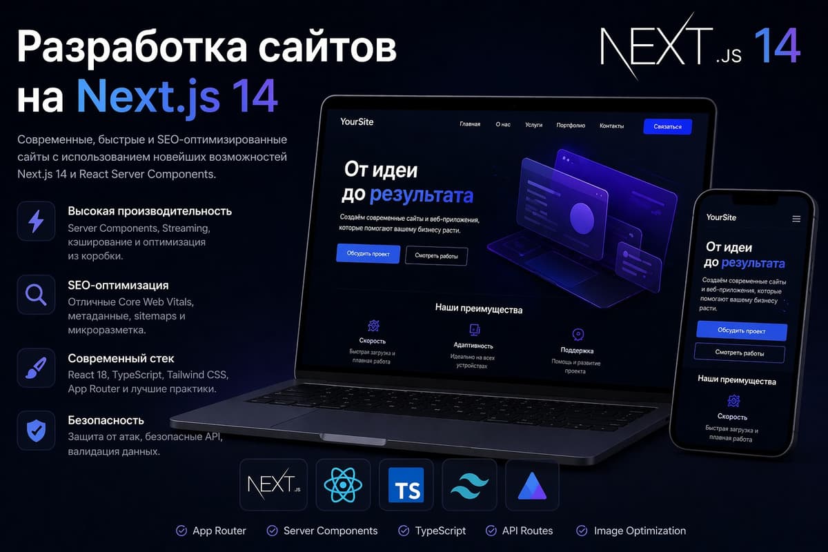 Разработка сайтов на Next.js 14