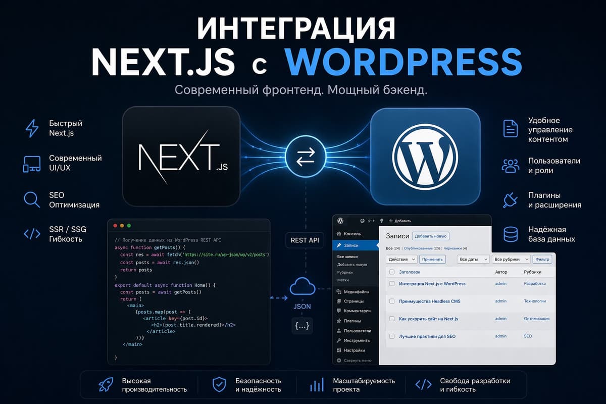 Интеграция Next.js с WordPress