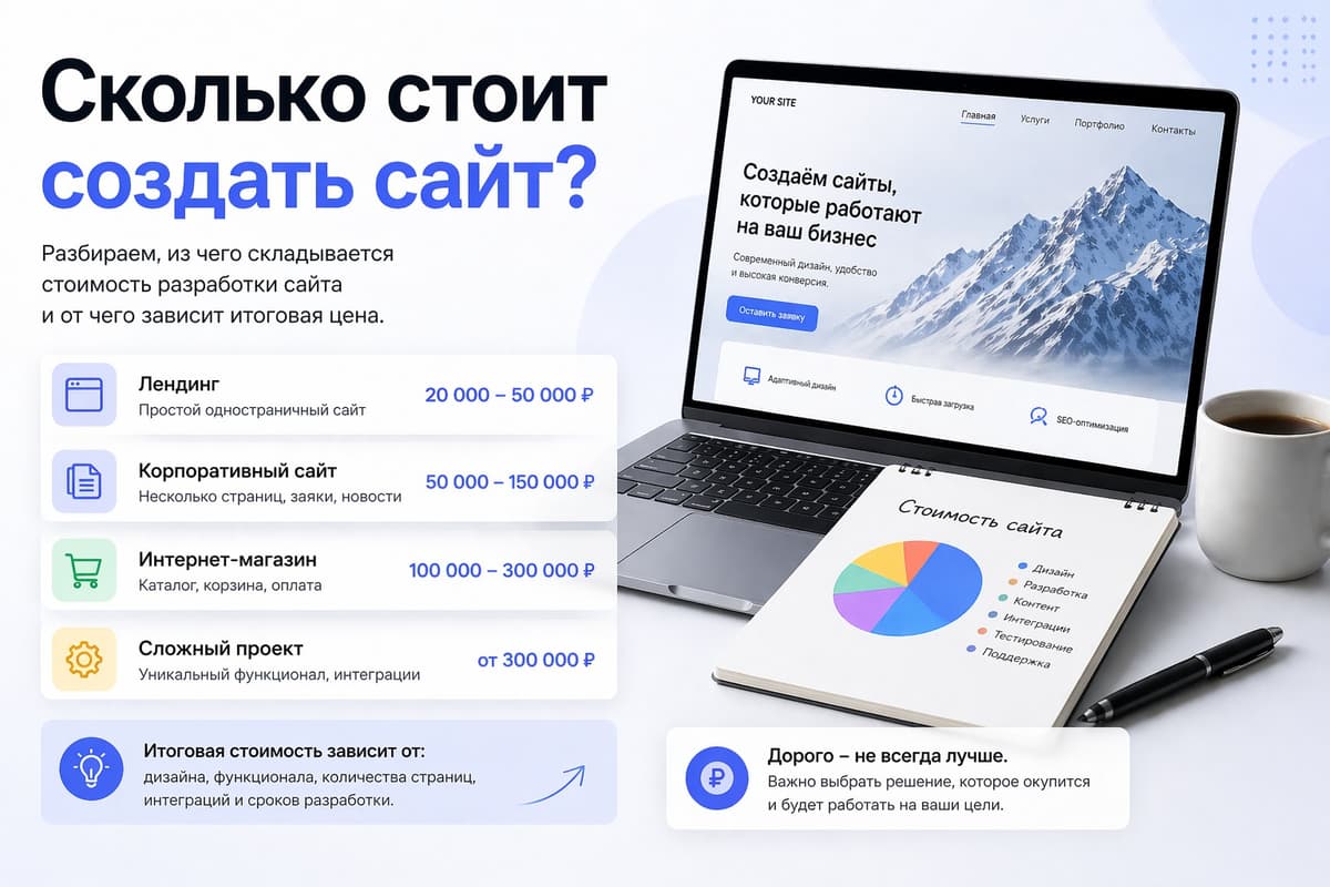 Сколько стоит создать сайт?