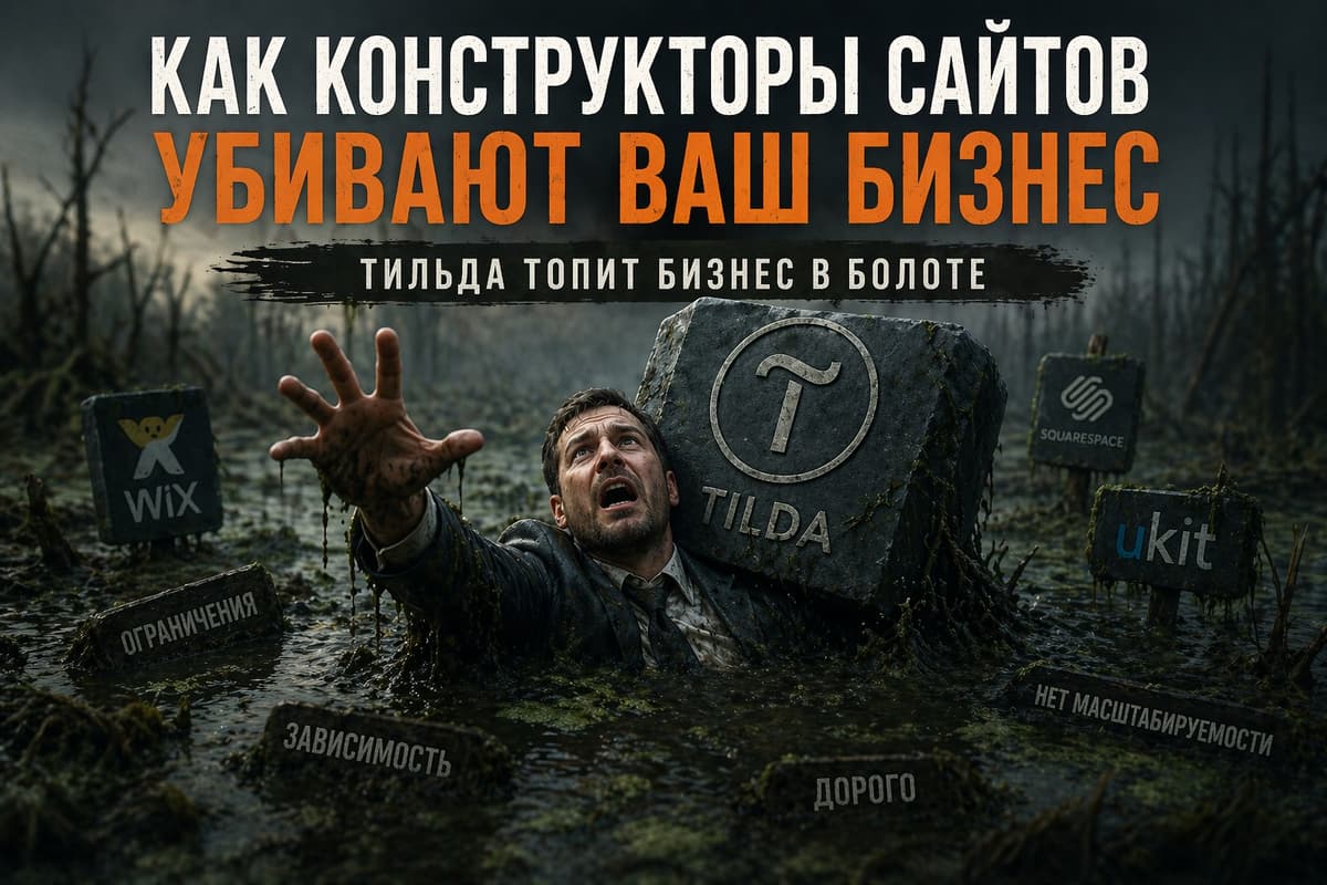 Как конструкторы сайтов убивают ваш бизнес.