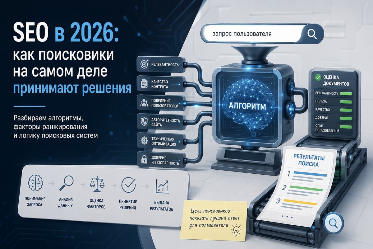 SEO в 2026 как поисковики на самом деле принимают решения