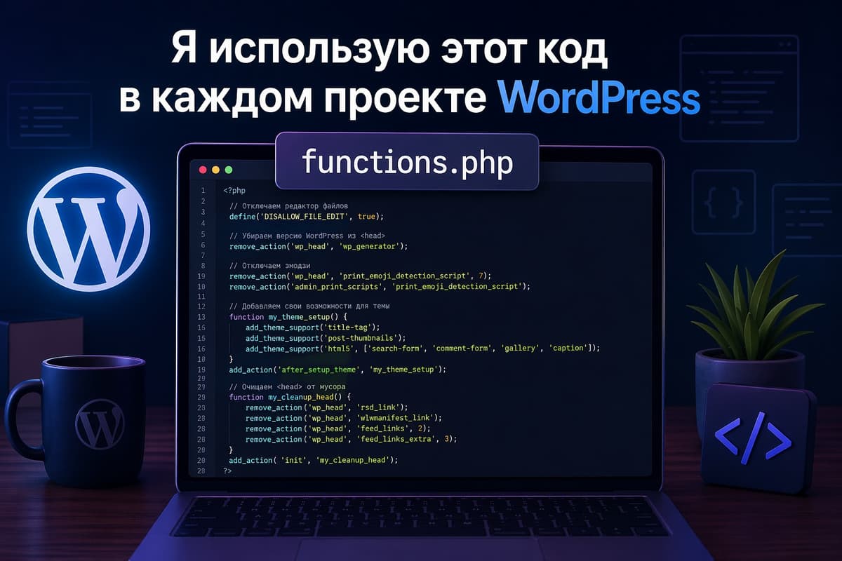 Я использую этот код в каждом проекте WordPress